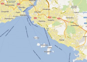 İstanbul Adalar Haritası